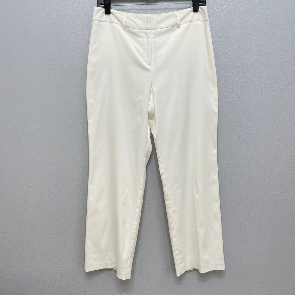 Ann Taylor Women's Pants 8 Petite White Lined